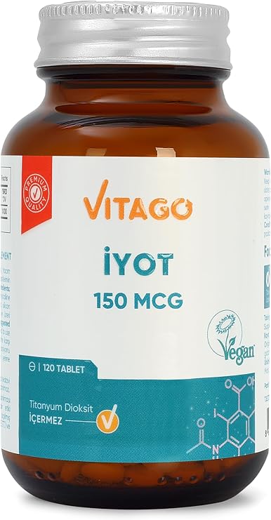 Vitago Premium Iodine 150 MCG Contain Tablet Supplement Food 120li