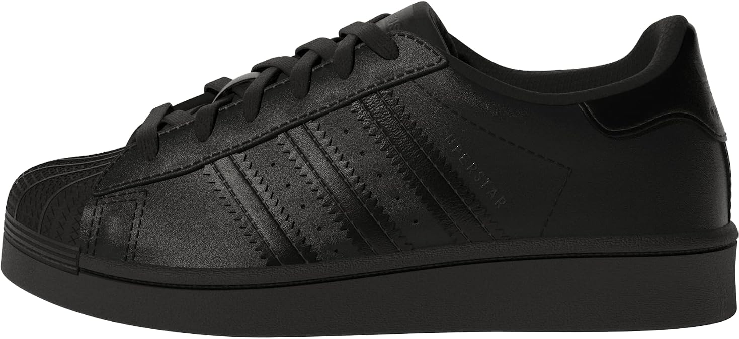Adidas Originals Originals Unisex Child Unisex Superstar Shoes, White, 5.5 M US Run Big Kid - black