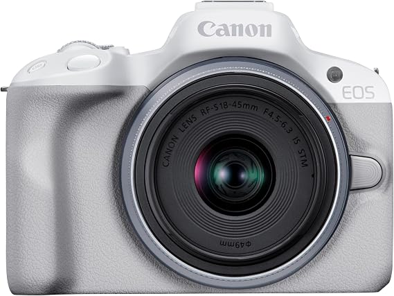 Canon EOS R50 Mirrorless Camera Standard Zoom Lens Kit RF-S18-45 White/APS-C/Approx. 376g EOSR50WH-1845ISSTMLK