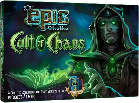 Gamelyn Games | Tiny Epic Cthulhu: Cult of Chaos Expansion | Cooperative Board Game | Ages 14+ | 1-4 Players | 30-45 Minutes Playing Time