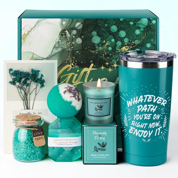 Birthday Gifts for Women, Mothers Day Gifts, Gift Set Bath Relaxing Spa Basket Box, Women Valentines Day Unique Gift Ideas, Christmas Gifts for Wife Girlfriend Daughter Friend Teacher Women Gifts