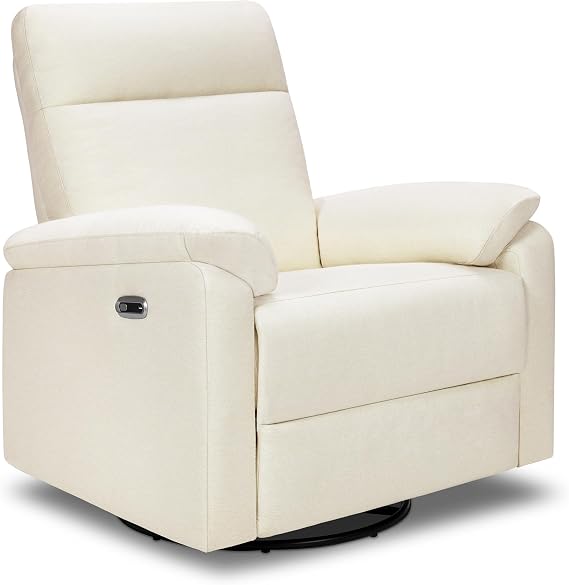 DaVinci Suzy Recliner Glider w/ 270 Swivel, Electronic, Vanilla