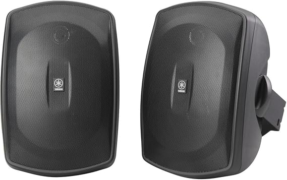 YAMAHA NS-AW190BL 2-Way Indoor/Outdoor Speakers (Pair, Black)