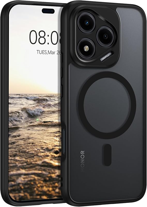 DOMAVER for Honor 400 Lite 5G Case Matte, (6.7") Black
