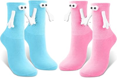 Pandahero Valentines Magnetic Socks - Valentines Day Gifts for Him&Her,Unique Birthday Gifts for Women or Men