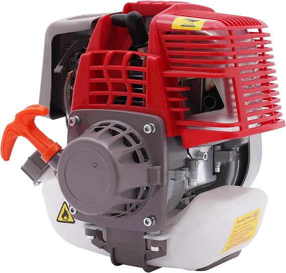 31cc 4 Stroke Gas Engine, Single-Cylinder Air-Cooled Gasoline Engine, Small Portable Petrol Engine for Providing Power to Agricultural Lawn Mowers and Water Pumps