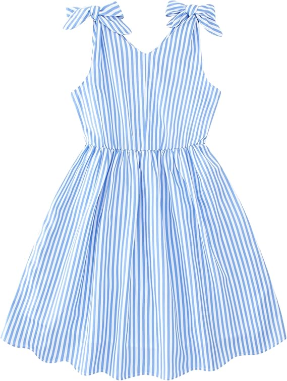 Enlifety 3-10T Girls Dresses Sleeveless V Neck Summer Sundress