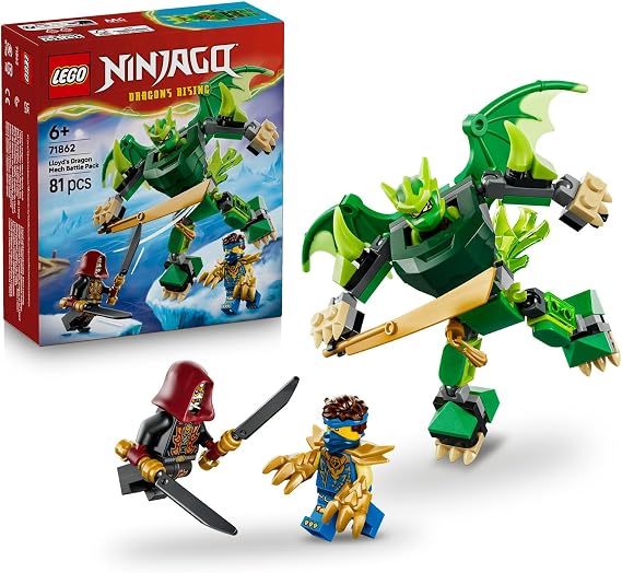 LEGO NINJAGO Lloyd’un Ejderha Robotu Savaş Paketi 71862