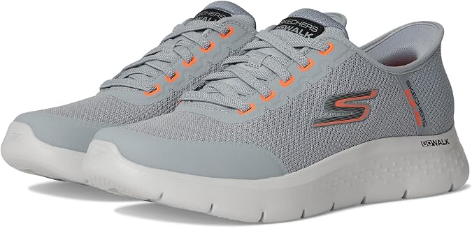 Skechers Men's Go Walk Flex Netro Hands Free Slip-On Sneaker, Grey, 10 X-Wide