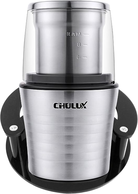 Stand Guard Station for Electric Spices and Coffee Grinder with 2.5 Ounce Two Detachable Cups