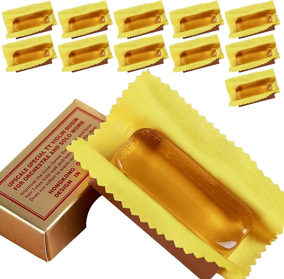 11Pack Rosin Violin Rosin, Violin, Viola & Cello Rosin for Bow,Smooth Bows Movement, Excellent String Grip,Low Dust, Natural colored, Professional Rosin for Violin, Viola and Cello Bows(11Pack)