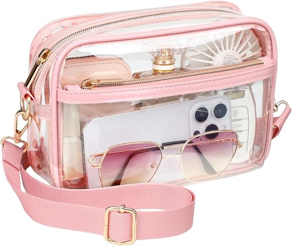 PACKISM Clear Bag for Stadium Events - Small Clear Purse Crossbody Bag