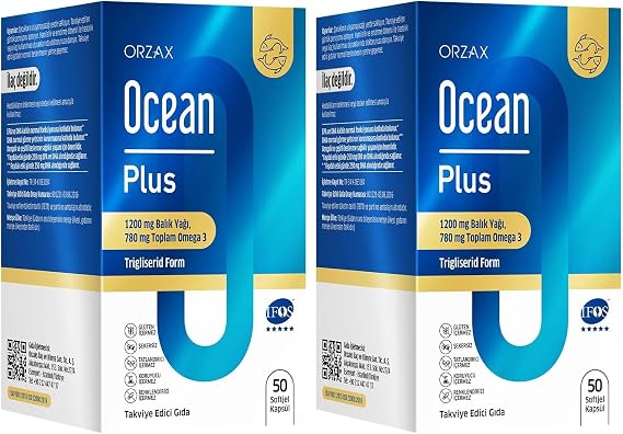 Ocean Plus 1200 mg 50 Softjel (2 paketi)