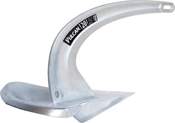 Rocna Vulcan Premium Boat Anchor - Innovative Design For Superior Holding Power - Galvanized Steel, 9-121 lbs