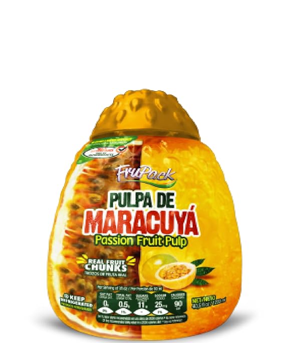 Passion Fruit Pulp - pulpa de maracuya 1 pack 40.5 FL OZ/1200 ml frupack