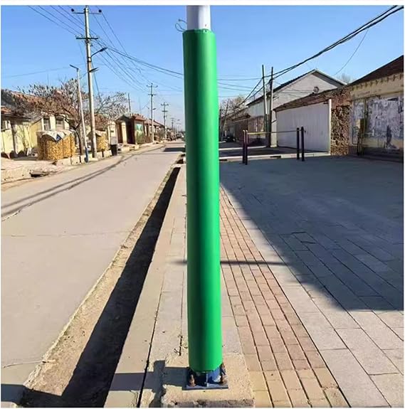LZMZMQ Cushion Protection Pads for Columns, Street/Sidewalk Metal Power Pole Wrap Padding, Parking Lot Support Pole Pads, Green Basketball Goal Pole Mat Around