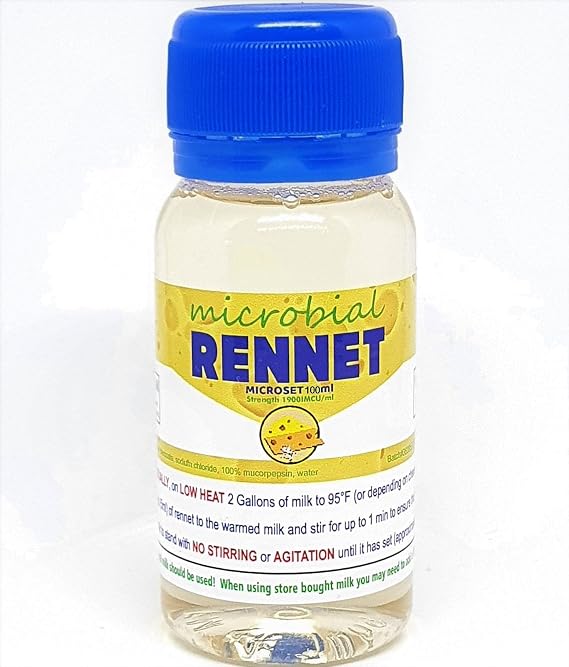 RENNET Microbial Liquid Cheese Coagulant Microset 100ml