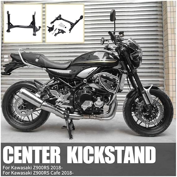 Motorcycle Black Centerstand Kickstand Center Central Foot Stand Parking Firm Mount Bracket Holder Frame Support for K.awasaki Z900RS Z900 RS Z 900 RS Z-900-RS Cafe 2018 2019 2020 2021 2022 2023