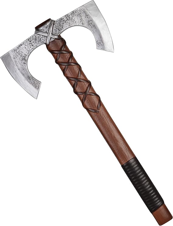 PARTYGEARS Safety Toys PU Foam Double Battle Axe for Kids,Specially Designed for Children with Funy Safety Weapons and Knight Toys