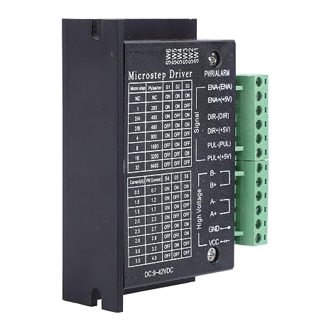 TB6600 Stepper Motor Driver, 4A DC 9-42V 32 Subdivision H Bridge Bipolar Drive with Energy Saving Current Lockout, for Nema 17 23 24 CNC 3D Printer Engraving Machine