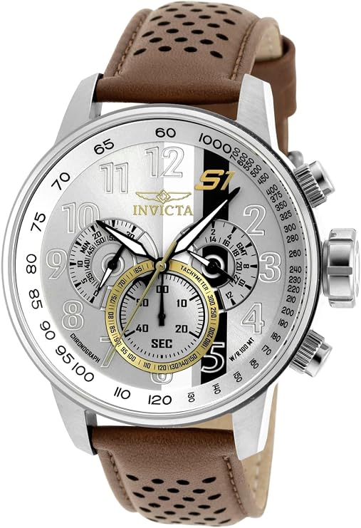 Invicta Men's 19286 S1 Rally Analog Display Swiss Quartz Brown Watch