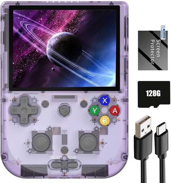 RG405V Retro Handheld Game, Android 12 Built-in 128G TF Card 3172 Games,4 inch IPS Touch Screen with Game Front-end,RG405V Supports 5G WiFi Bluetooth 5.0