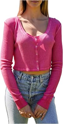 Splendid Womens Long Sleeve Solana Freeze Dye Thermal Fashion Tee, Mauvewood, XS
