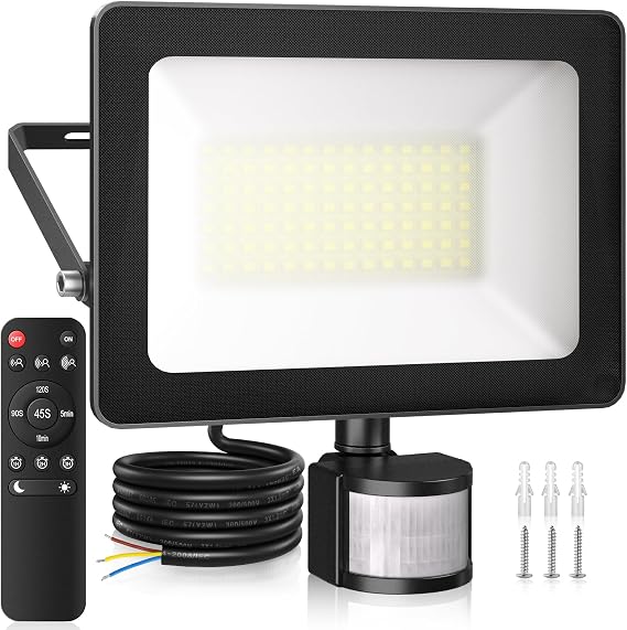 80W Motion Sensor Outdoor Security Light 7865LM Motion Sensor Floodlight [Energy Class E]