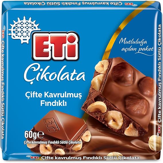 Meat Chocolate Double Roasted Hazelnut Milky Square 60 g