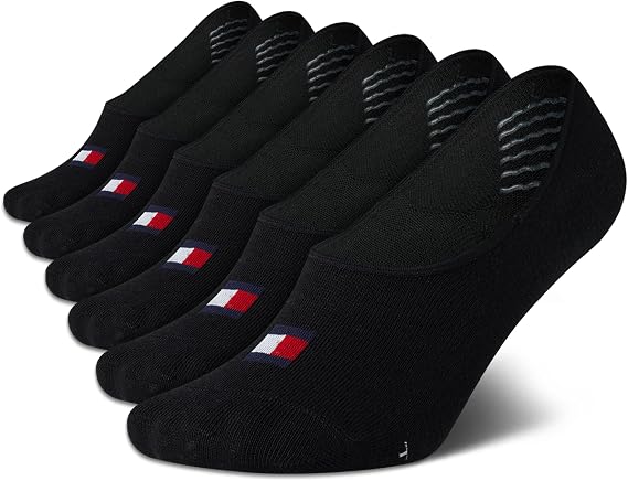 Tommy Hilfiger Womens 6 Pack Low Cut Liner Socks