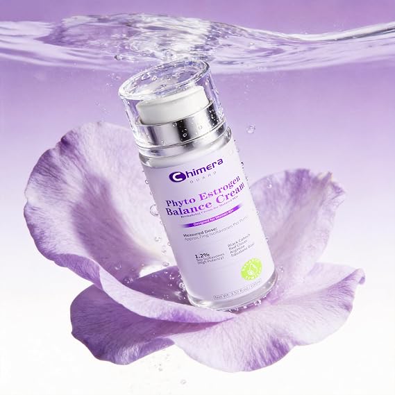 Estrogen Cream for Menopausal Women, Natural Plant Estrogen Cream - Soy Isoflavones + Wild Yam - Moisturizes and Thins Skin, Relieves Hot Flashes & Night Sweats - Paraben-Free, 3-Month Supply (100ml)