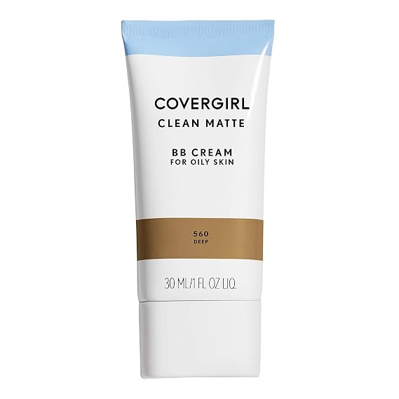COVERGIRL - Clean Matte BB Cream, Oil-Free, Long-Lasting, Sensitive Skin, Lightweight, 100% Cruelty-Free