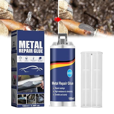 Tertell Metal Adhesive, Metal Repair Glue Heavy Duty, Metal Repair Glue, All Purpose Repair Glue for Metal, for Metal Casting Defect