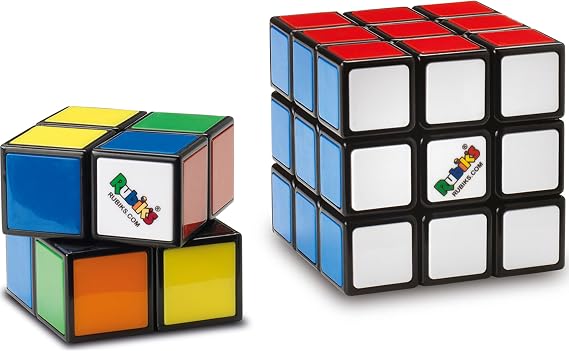 Rubik's Advanced Cube Set 3 x 3 + 2 x 2 Rubik's Puzzle Game Pack of 2 and 3 x 3 Cubes Original Colour Matching 6064009 Children's Toy Age 8 and Above