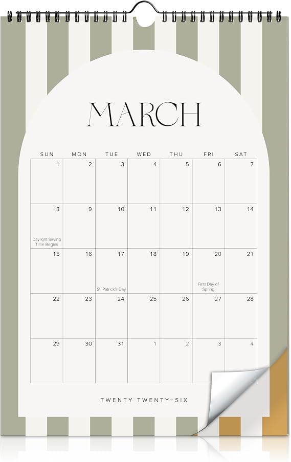 Aesthetic 2025-2026 Wall Calendar - Runs from May 2025 Until December 2026 - The Perfect Modern Calendar Planner for Easy Organizing