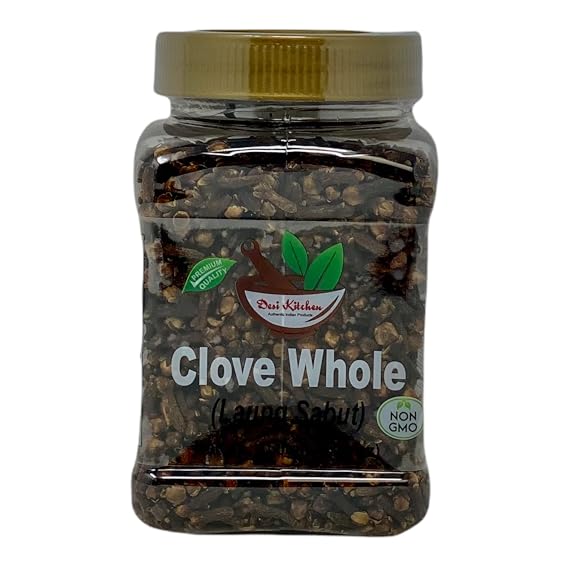 Desi Kitchen Clove Whole (Laung Sabut) 5.28oz (150g) | All Natural | Salt Free | Vegan | NON GMO | By Rani Foods