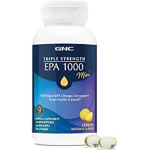 GNC Triple Strength Epa 1000 Mini, Lemon Natural Flavor, 90 Mini Softgels