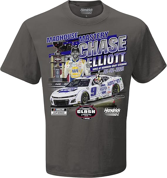 Chase Elliott #9 NASCAR 2025 Clash at Bowman Gray Winner 2.2.2025 Win T-Shirt