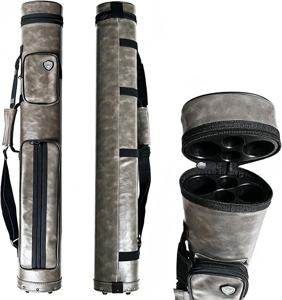 2x2 Hard cue case Pool Cue Billiard Stick Carrying Case