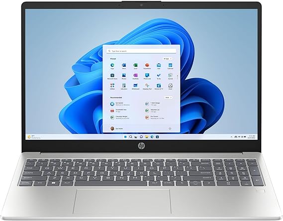 HP 2025 Laptop | 15-fd000 | 15.6" 1920 x 1080 Touch IPS | Intel-10 Core i7-1355U | Intel Iris Xe Graphics |16GB DDR4 | 512GB SSD | Windows 11 Home | Wi-Fi 6 - BT 5.3-720p HD Camera - Natural Silver