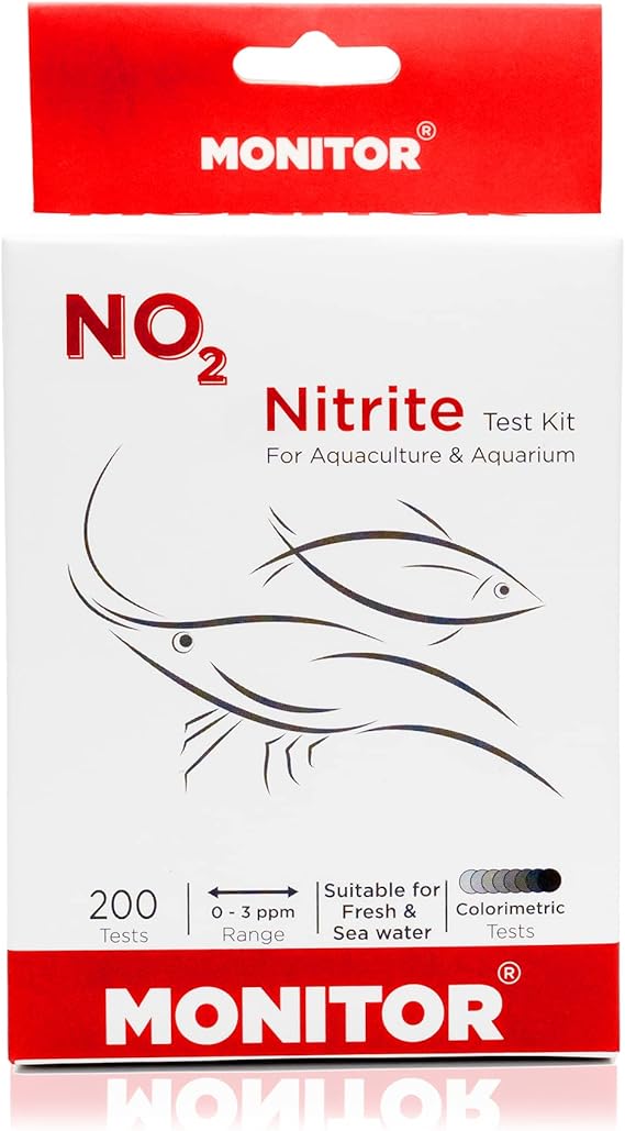 Monitor Nitrite Test KIT (200 Tests) - Monitor Aquarium and aquaculture Water Quality