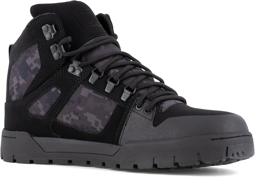 DC Men's Pure Work Black Composite Toe Boots
