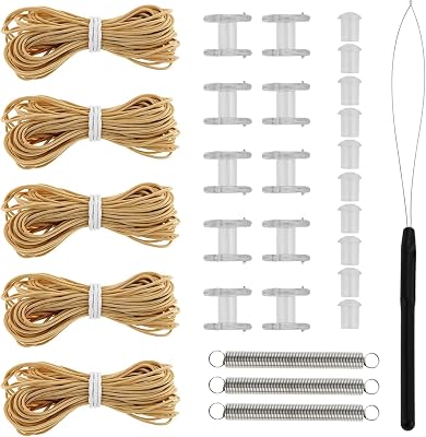 YSD RV Blinds Repair Kit for Camper Window, Window Shade Restringing Kit Pleated Shade Repair Kit for Day Night Pleated Window Shade. Brown