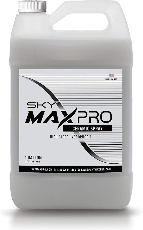 Ceramic Spray Coating with Silicon Dioxide SiO2 highest gloss and protective finish. 1 Gallon