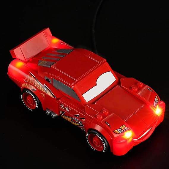 LED Light Kit for Lego 77255 Lightning McQueen Set,Compatible with Lego 77255 Building Blocks Model(Not Include Blocks Set)
