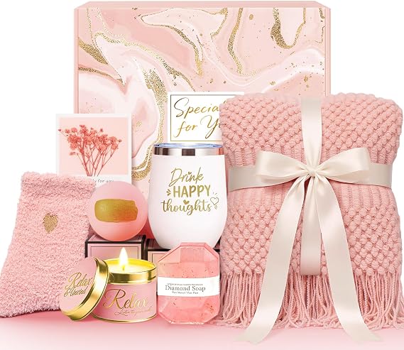 Birthday Get Well Soon Self Care Package Spa Gifts Basket for Women