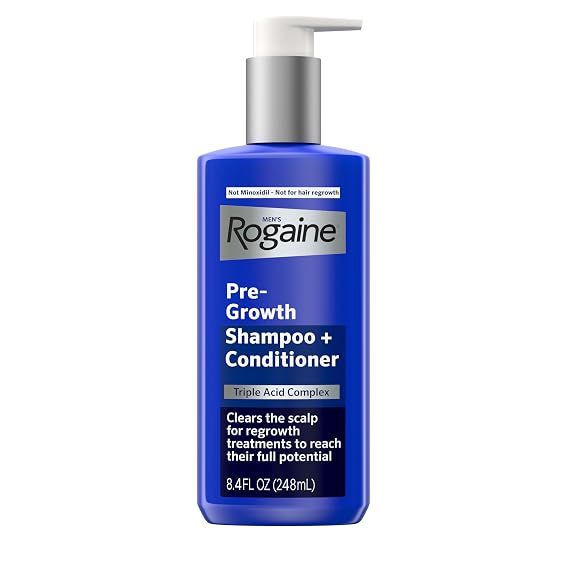 Men's Rogaine Pre-Growth 2 in 1 Shampoo + Conditioner, 8.4 fl oz