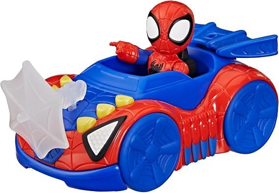 Marvel Spidey and His Amazing Friends Spidey Web Crawler Aksiyon Figürü ve Oyuncak Araba