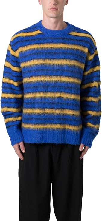 mnml Men's Mnml Men's Striped Mohair Sweater