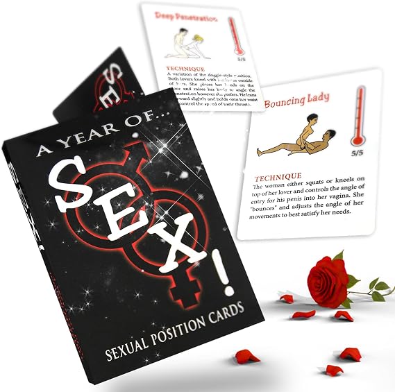 Spice Up The Bedroom for Couples,52 Adult Sx Positions Card Game with Pictures, Sx Game Cards for Adults,Bedroom Battle Card